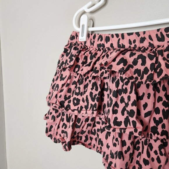 HUXBABY Pink Cheetah Ruffle Skirt - Picture 2 of 3
